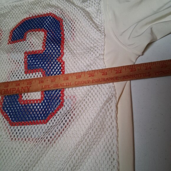 Vintage Rawlings Football Jersey Size 50 White Buffalo Bills New York Giants #33 - Picture 6 of 16